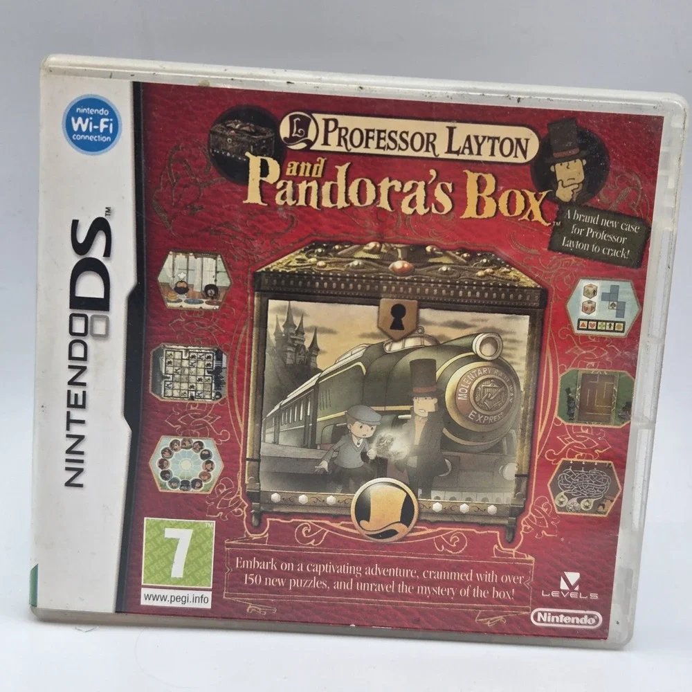 Professor Layton And The Diabolical Box (Nintendo DS, 2009) Tested Working
